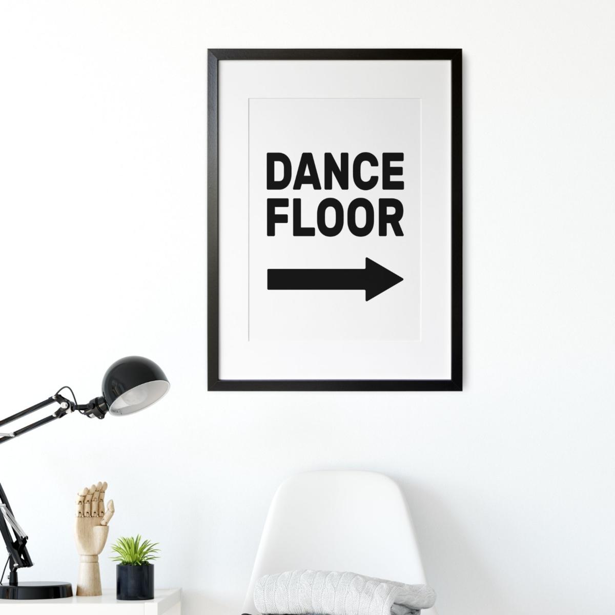 Black Dance Floor - Arrow Right - A2 Print Size A2 420 X 594Mm The Native State – image 5