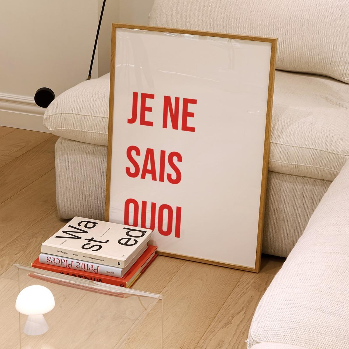 Red Je Ne Sais Quoi Retro Giclée Art Print A3 297 X 420Mm Fanclub – image 2