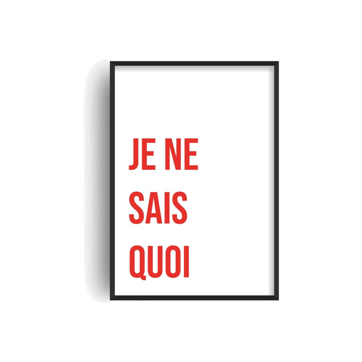 Red Je Ne Sais Quoi Retro Giclée Art Print A3 297 X 420Mm Fanclub – image 1