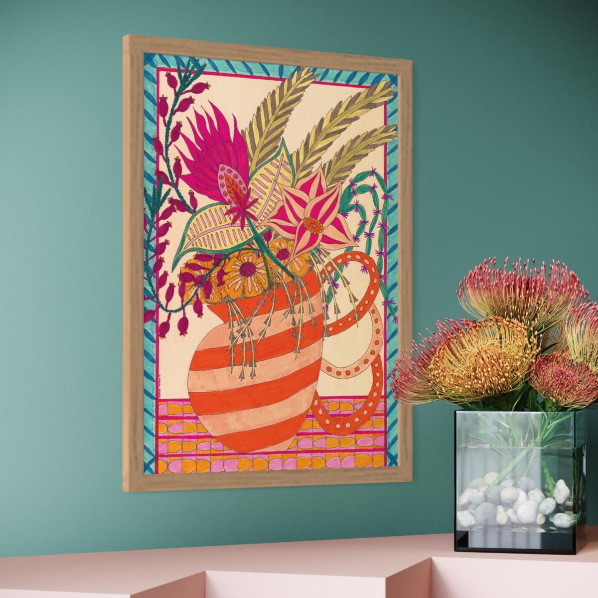Yellow / Orange / Pink Le Broc - Art Print Fine Art | Creature Marseille – image 2