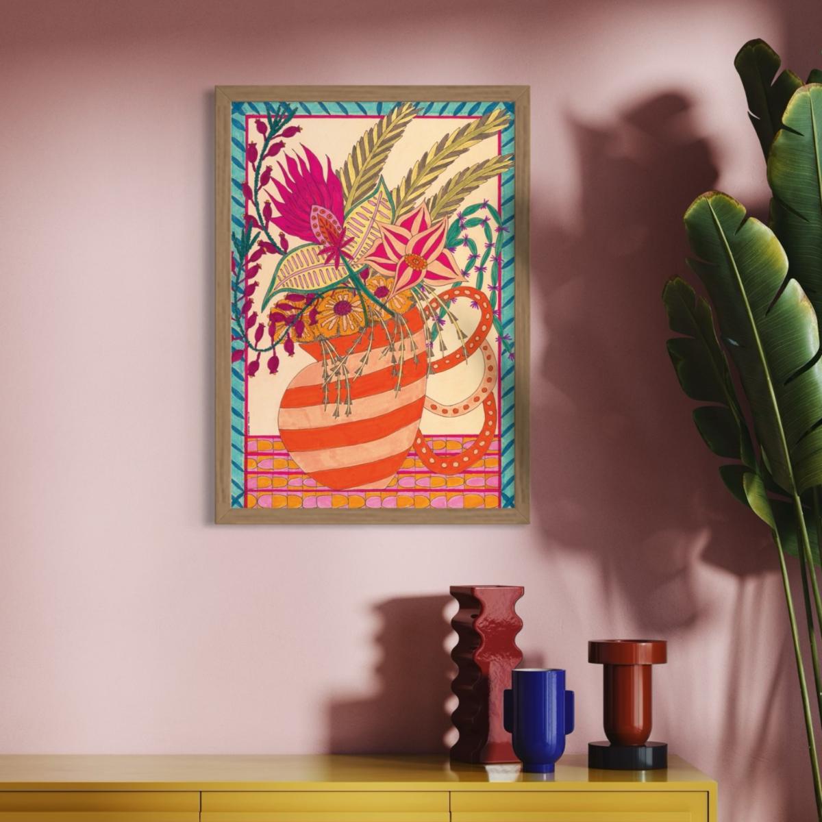 Yellow / Orange / Pink Le Broc - Art Print Fine Art | Creature Marseille – image 3