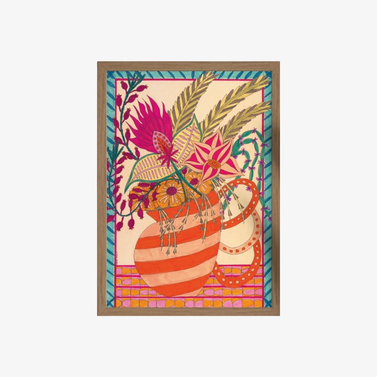 Yellow / Orange / Pink Le Broc - Art Print Fine Art | Creature Marseille – image 1