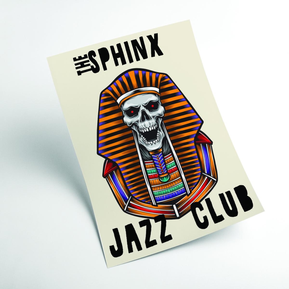 Yellow / Orange The Sphinx Jazz Club A3 297 X 420Mm Stanley Print House – image 2
