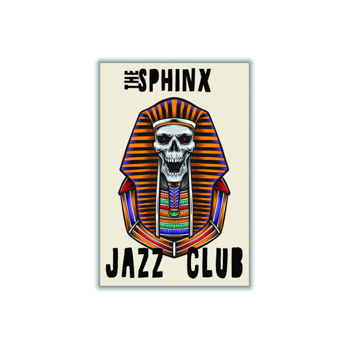 Yellow / Orange The Sphinx Jazz Club A3 297 X 420Mm Stanley Print House – image 1