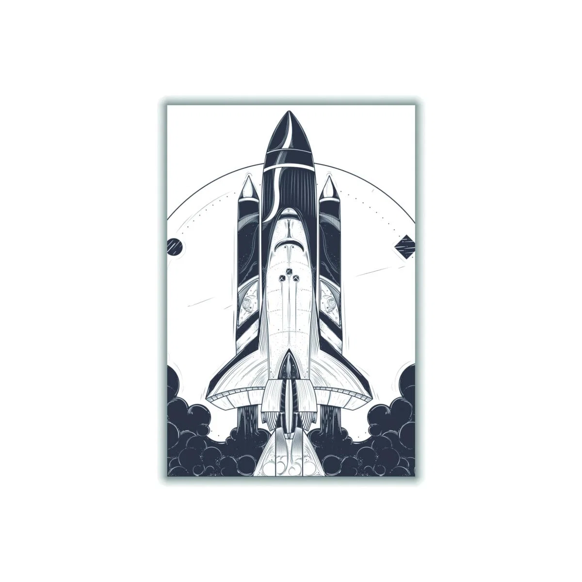 Black Blastoff! Large Stanley Print House – image 1