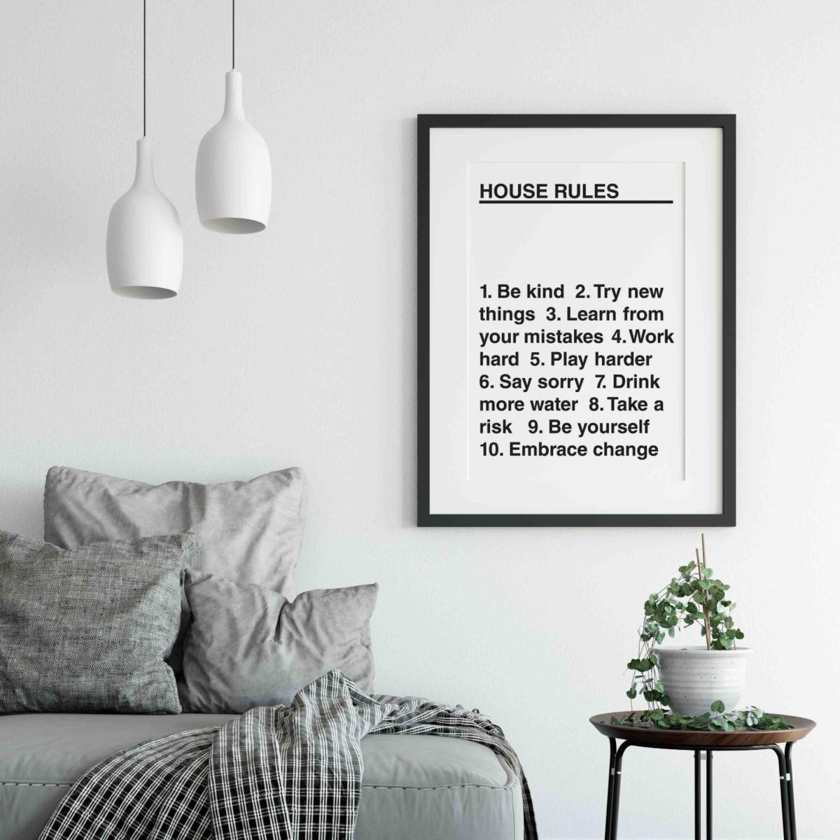 Black House Rules - A1 Poster Size A1 594 X 841Mm The Native State – image 2