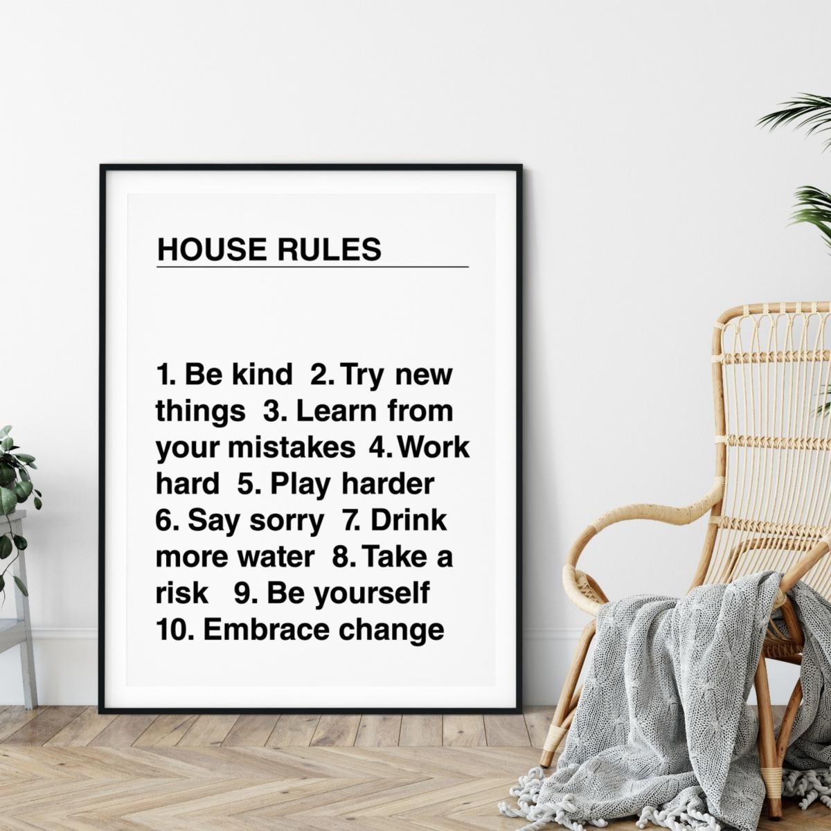 Black House Rules - A1 Poster Size A1 594 X 841Mm The Native State – image 4