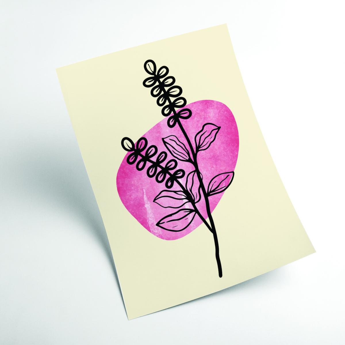 Pink / Purple Minimal Flower Expression 2 Xxs Stanley Print House – image 2