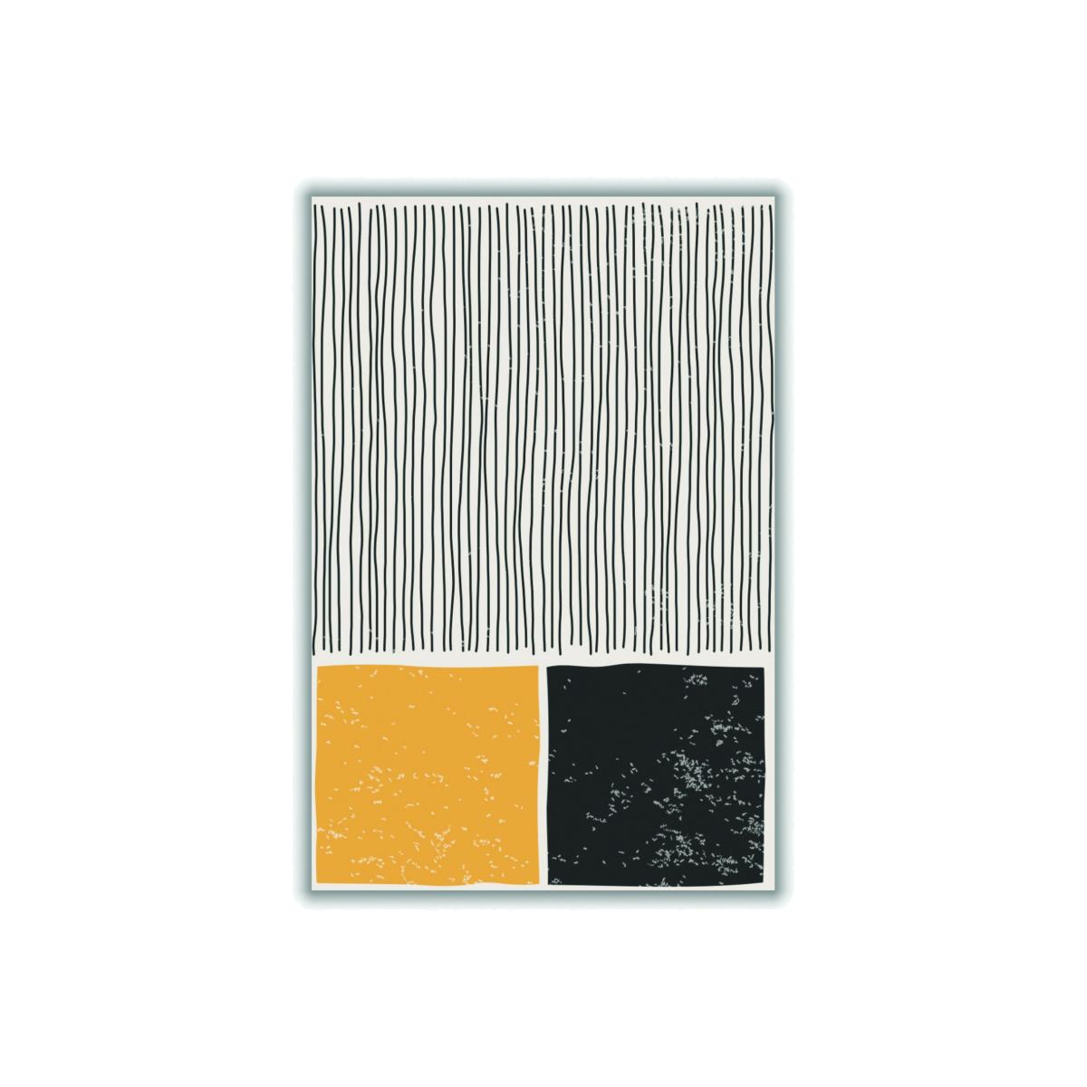 Yellow / Orange Subtle Line Series #6 Extra Large Stanley Print House – image 1
