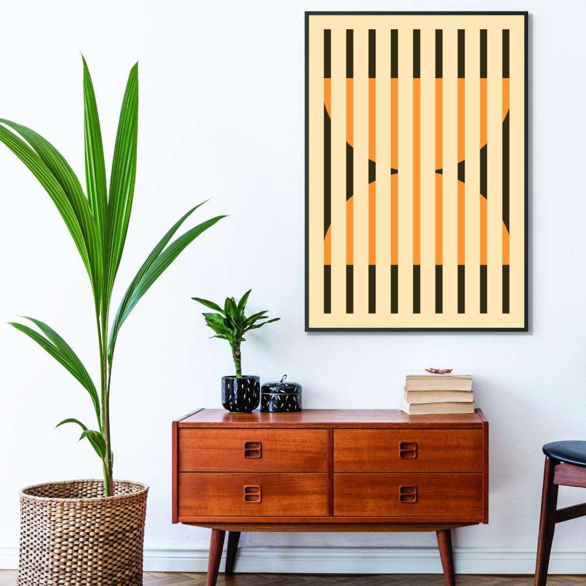 Yellow / Orange Faded Geometric #4 A3 297 X 420Mm Stanley Print House – image 3