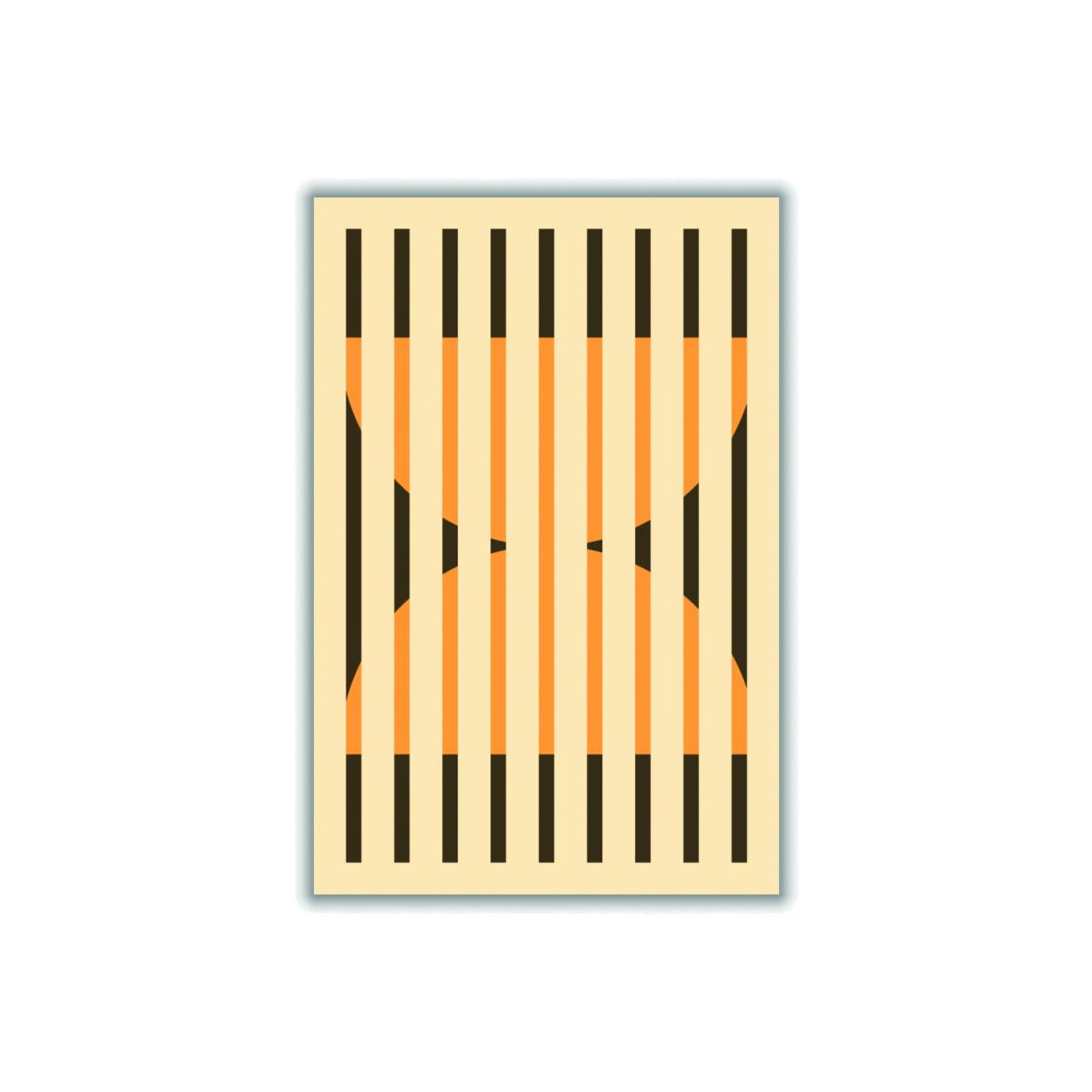 Yellow / Orange Faded Geometric #4 A3 297 X 420Mm Stanley Print House – image 1
