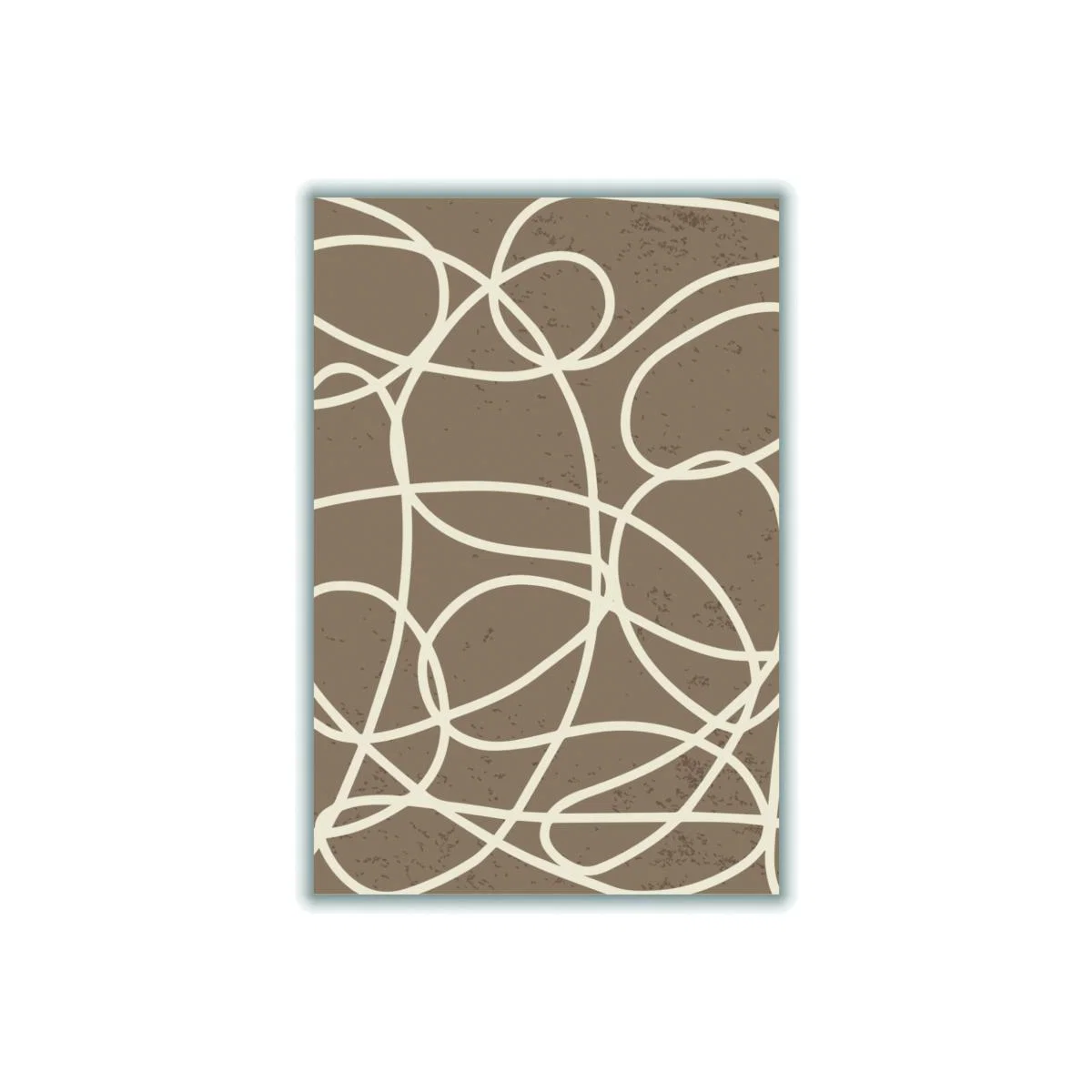 Brown Minimal Line Series 3 A2 420 X 594Mm Stanley Print House – image 1