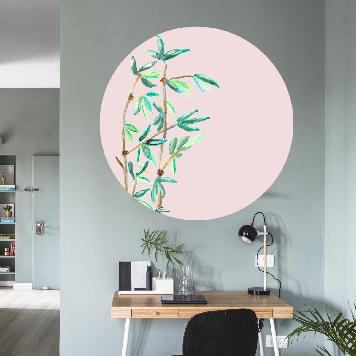 Neutrals Circle Wall Sticker Bamboo Pink Catchii – image 2