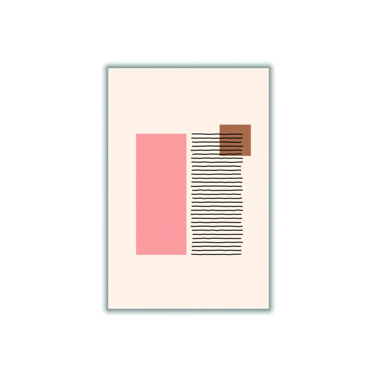 Rose Gold Geometric Abstract Shapes Ii A2 420 X 594Mm Stanley Print House – image 1