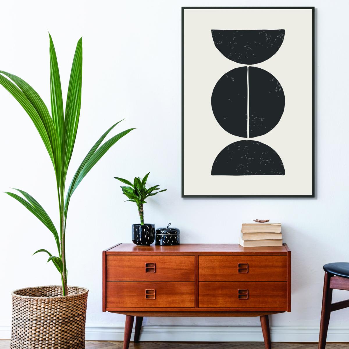 Black Minimal Circles #4 A4 210 X 297Mm Stanley Print House – image 3