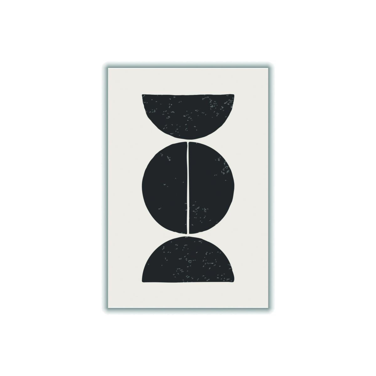 Black Minimal Circles #4 A4 210 X 297Mm Stanley Print House – image 1