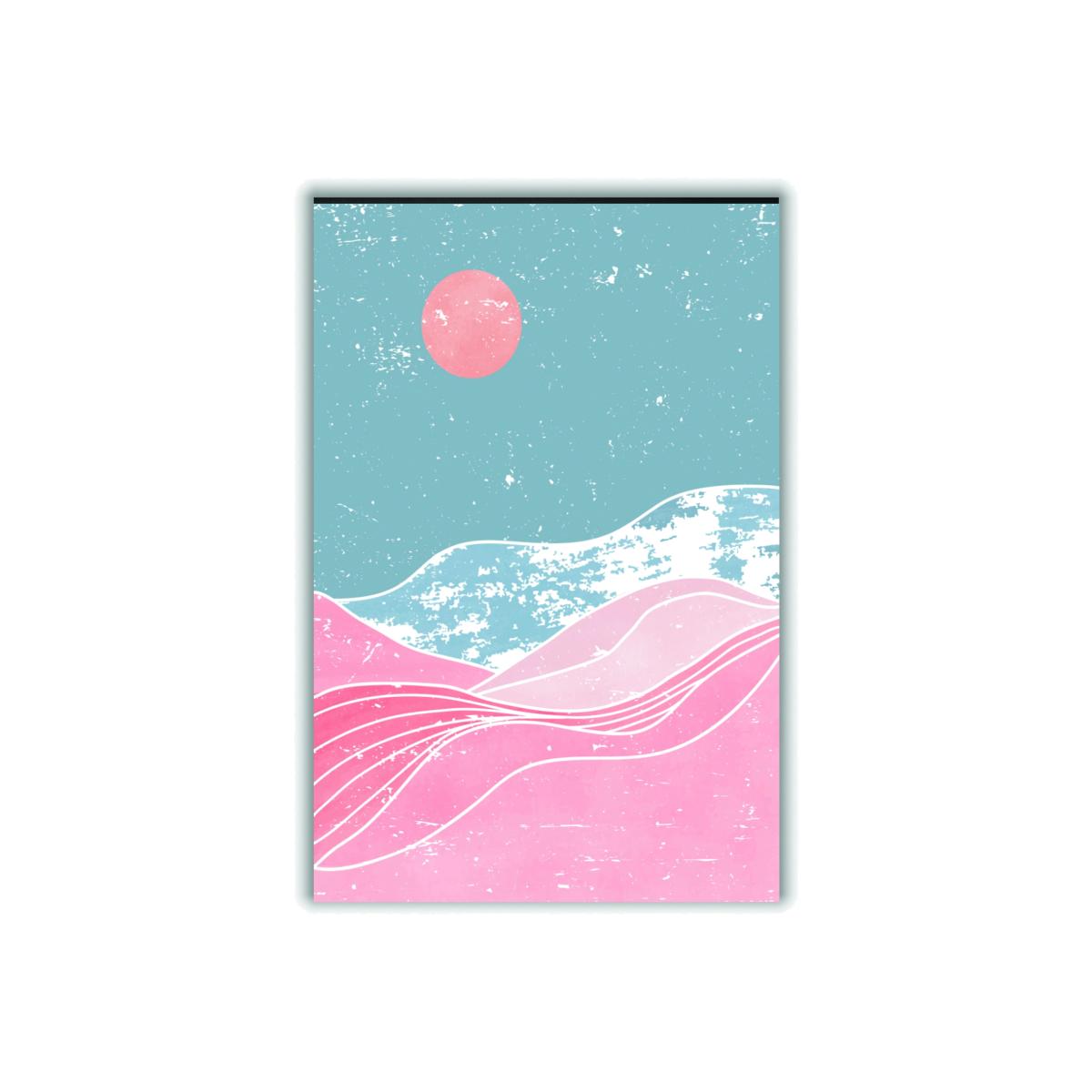 Pink / Purple Washed Out Sunrise A2 420 X 594Mm Stanley Print House – image 1