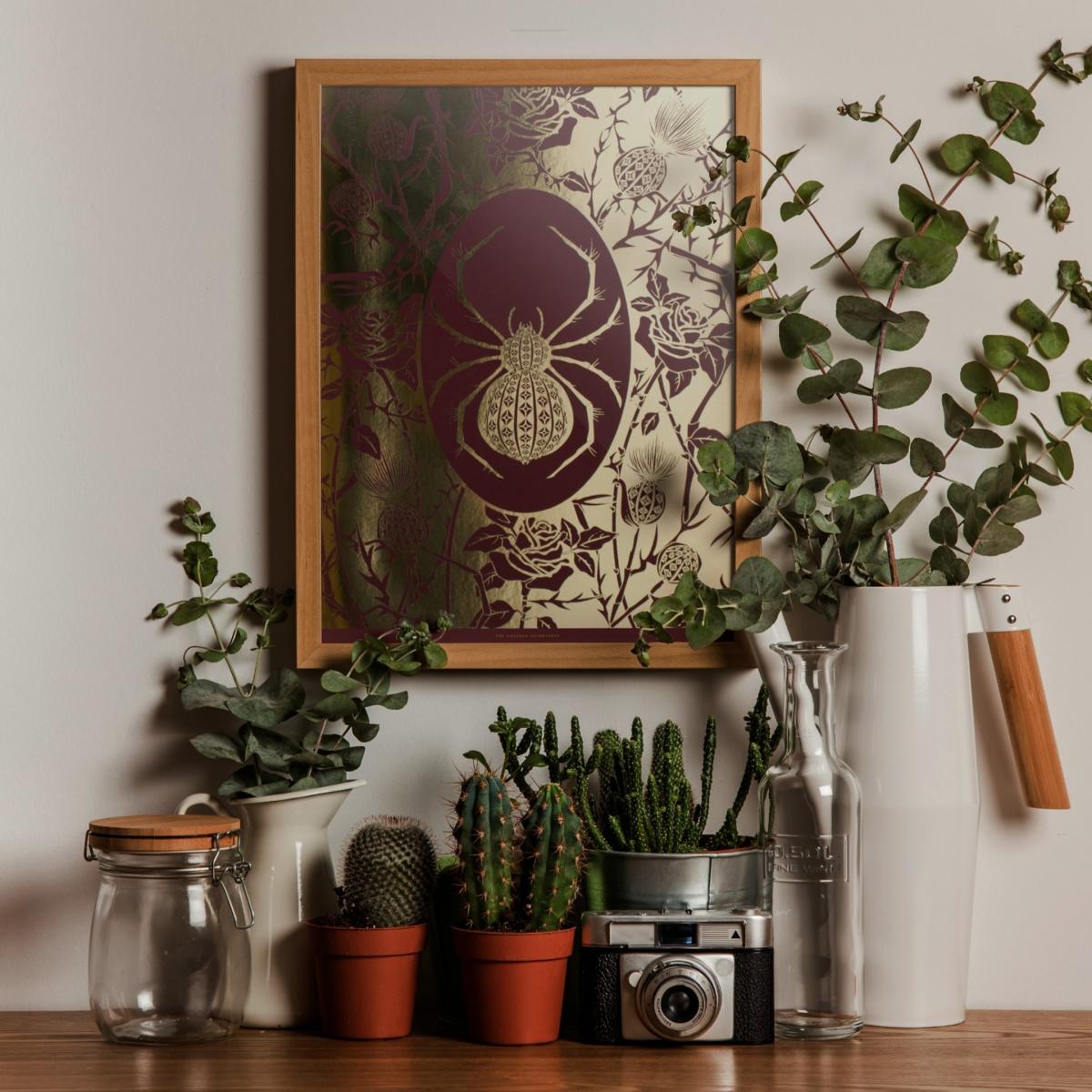 Elemental Black Widow Gold Print The Curious Department – image 2