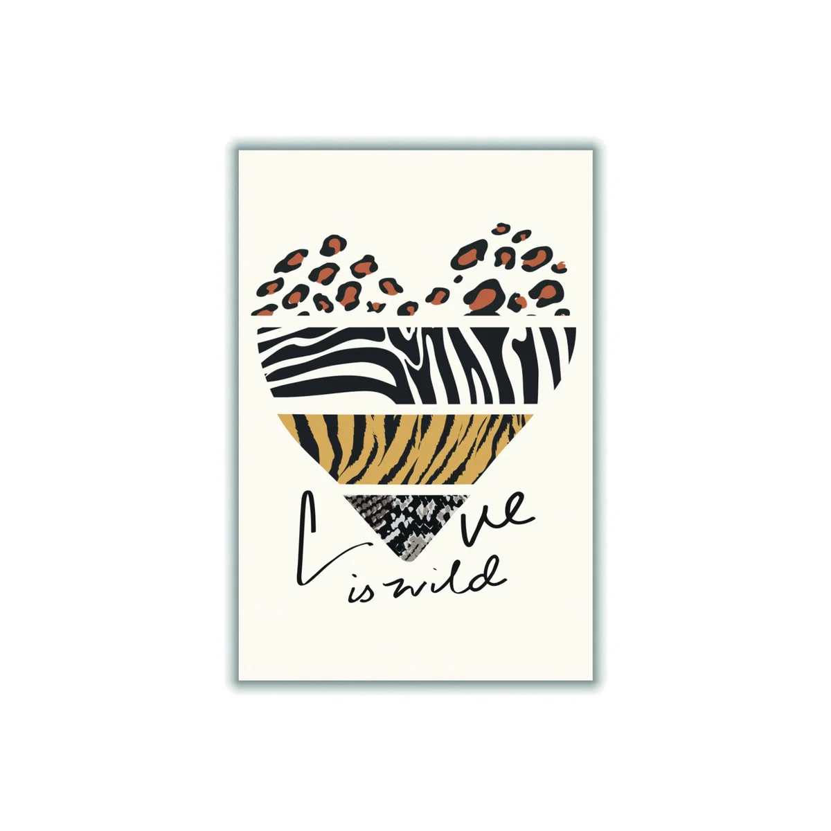 Brown Love Is Wild A2 420 X 594Mm Stanley Print House – image 1