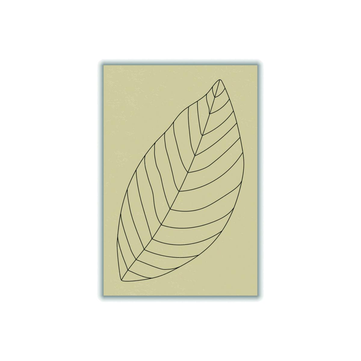 Black Minimal Leaves #3 A3 297 X 420Mm Stanley Print House – image 1