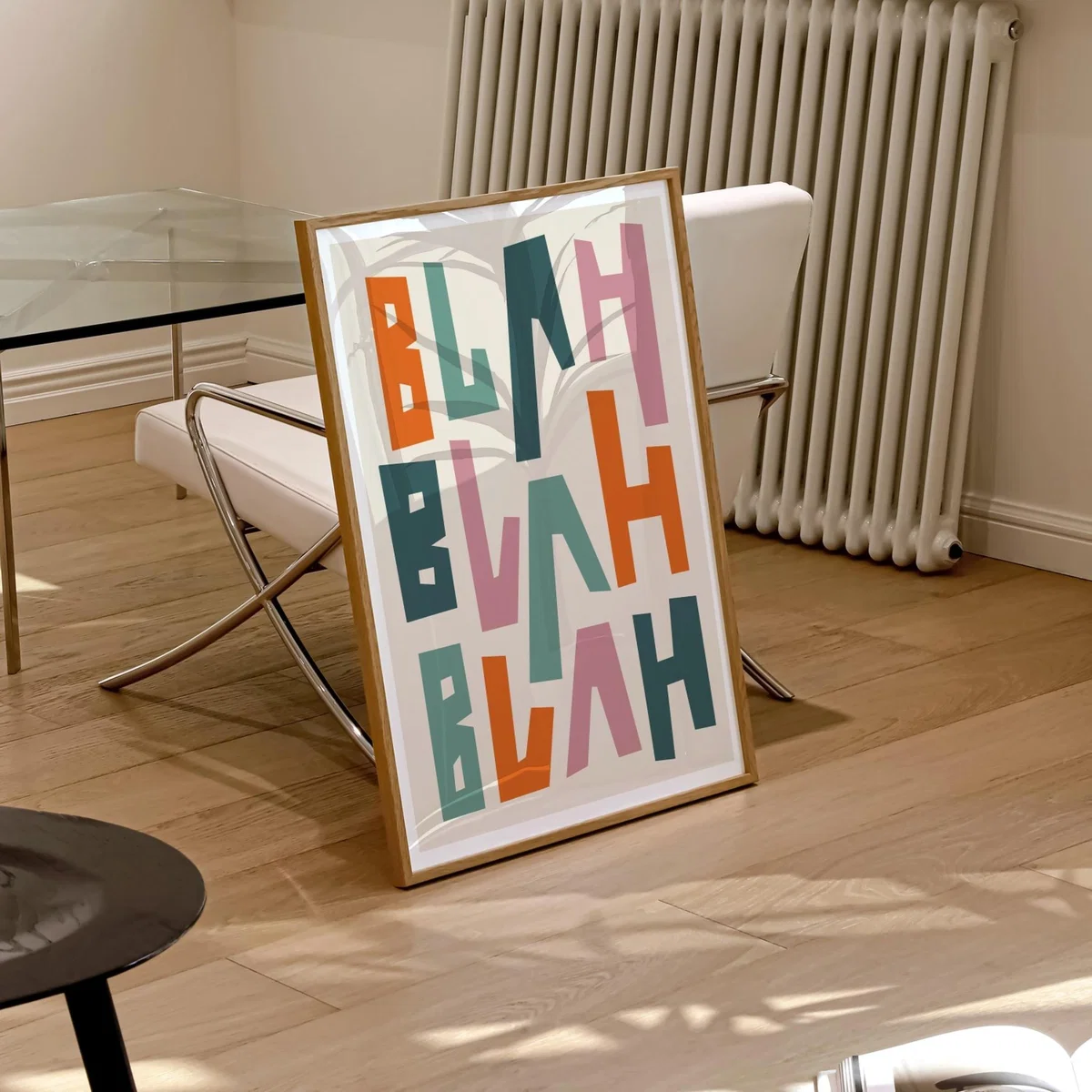 Blah Blah Blah Typography Art Print - A3 Natalie Cass Art – image 4