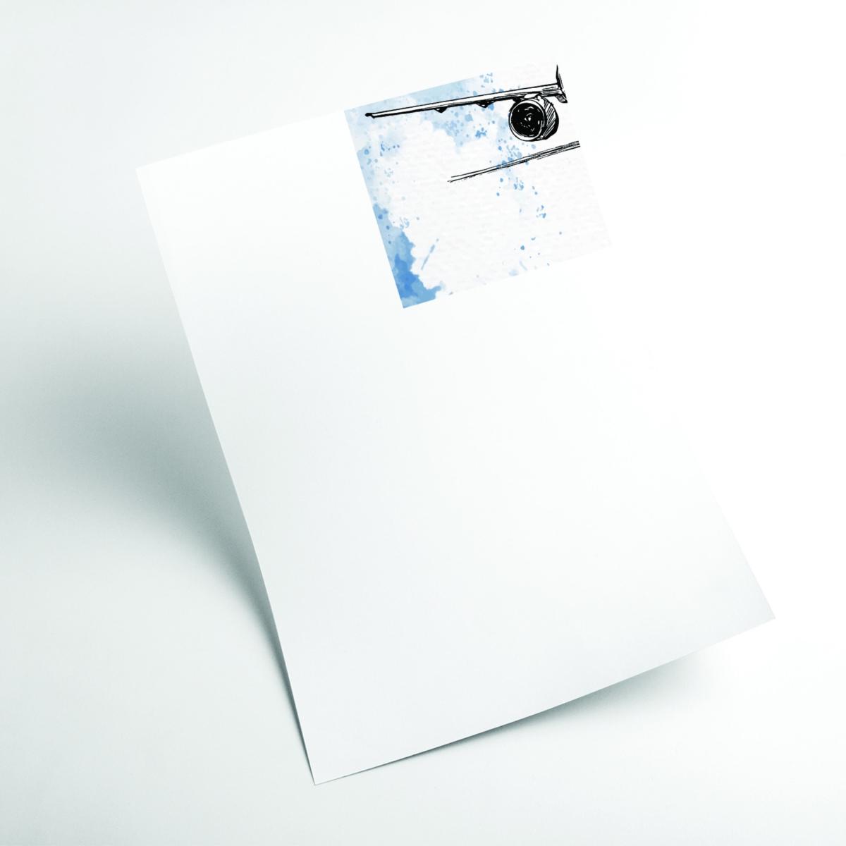 Blue Watercolor Airplane Ii A2 420 X 594Mm Stanley Print House – image 2