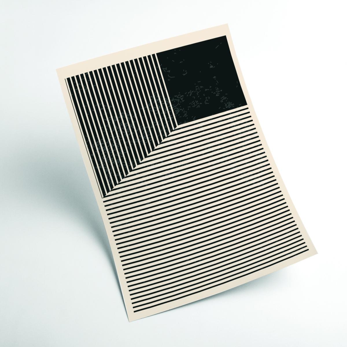Black And White Lines Series #1 Medium Stanley Print House – image 2