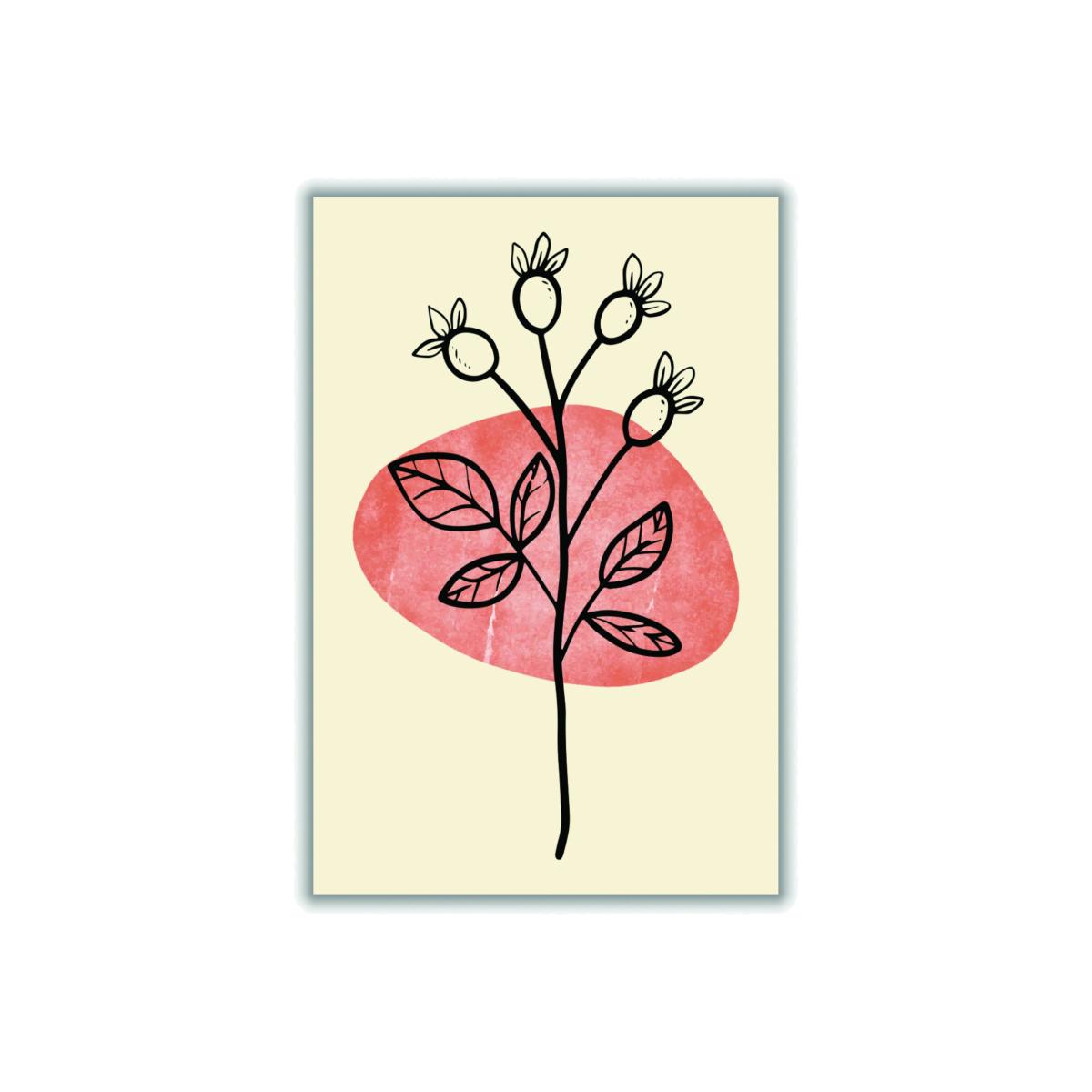Rose Gold Minimal Flower Expression #1 A4 210 X 297Mm Stanley Print House – image 1