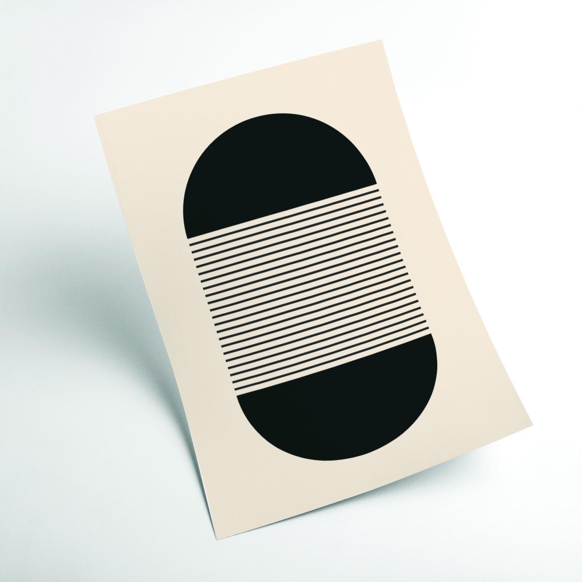 Black Geometric Vibes #4 Large Stanley Print House – image 2