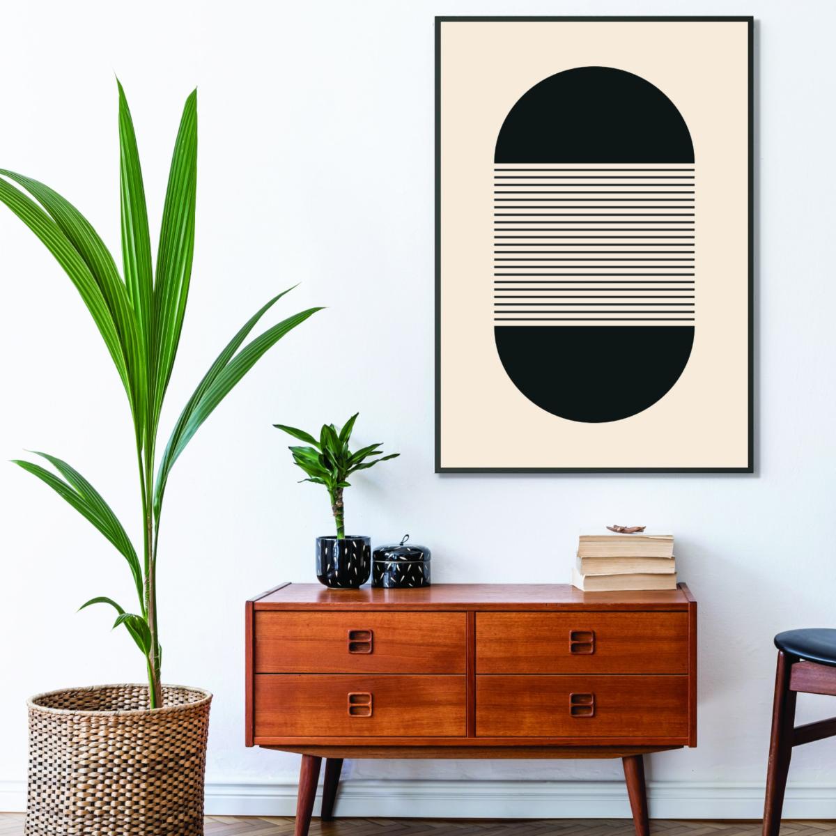 Black Geometric Vibes #4 Large Stanley Print House – image 3