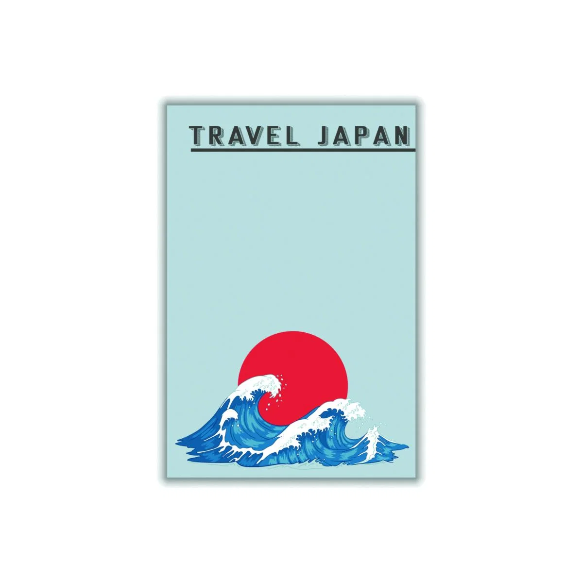 Blue Japanese Waves Extra Small Stanley Print House – image 1