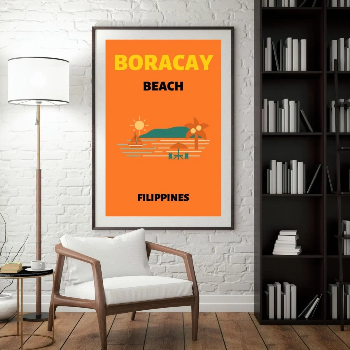 Yellow / Orange Boracay Beach Bliss Poster | Artchi – image 3
