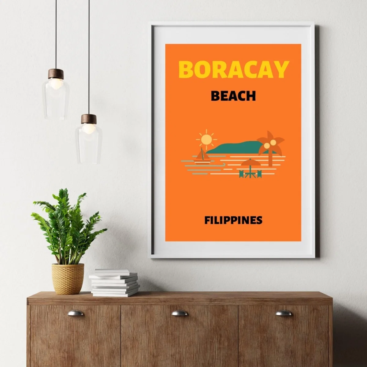 Yellow / Orange Boracay Beach Bliss Poster | Artchi – image 4