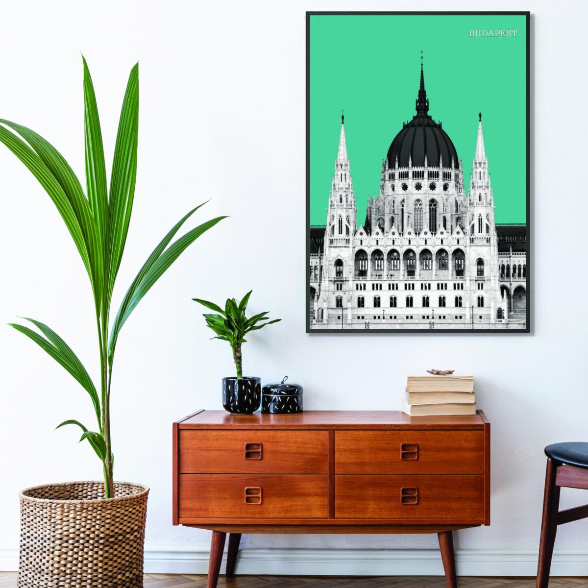 Halftone Budapest Green A2 420 X 594Mm Stanley Print House – image 3