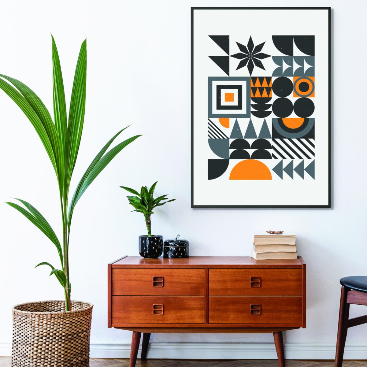 Vibrant Bauhaus Collection #4 Extra Small Stanley Print House – image 3