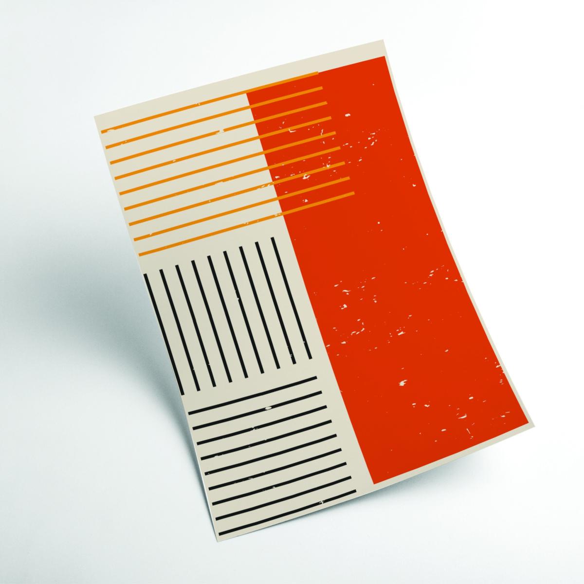 Red Vibrant Minimal Series #4 Medium Stanley Print House – image 2