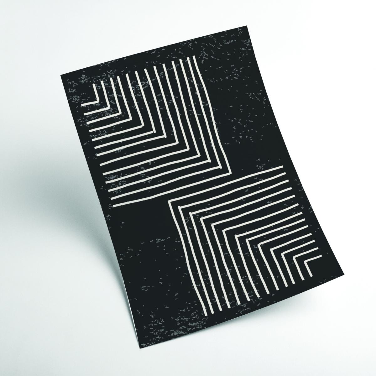 Black And White Line 1 Extra Large Stanley Print House – image 2