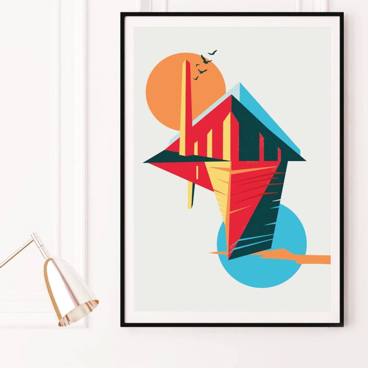 Tate Modern Architecture Art Print A3 297 X 420Mm Eye for London Prints – image 3