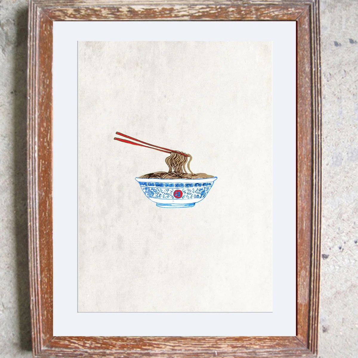 Blue The Noodles Signed Print Jessica Russell Flint – image 2