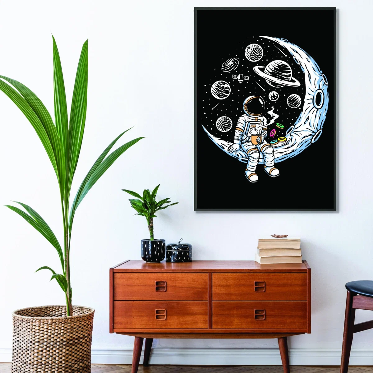 Blue Coffee And Donuts On The Moon A4 210 X 297Mm Stanley Print House – image 3