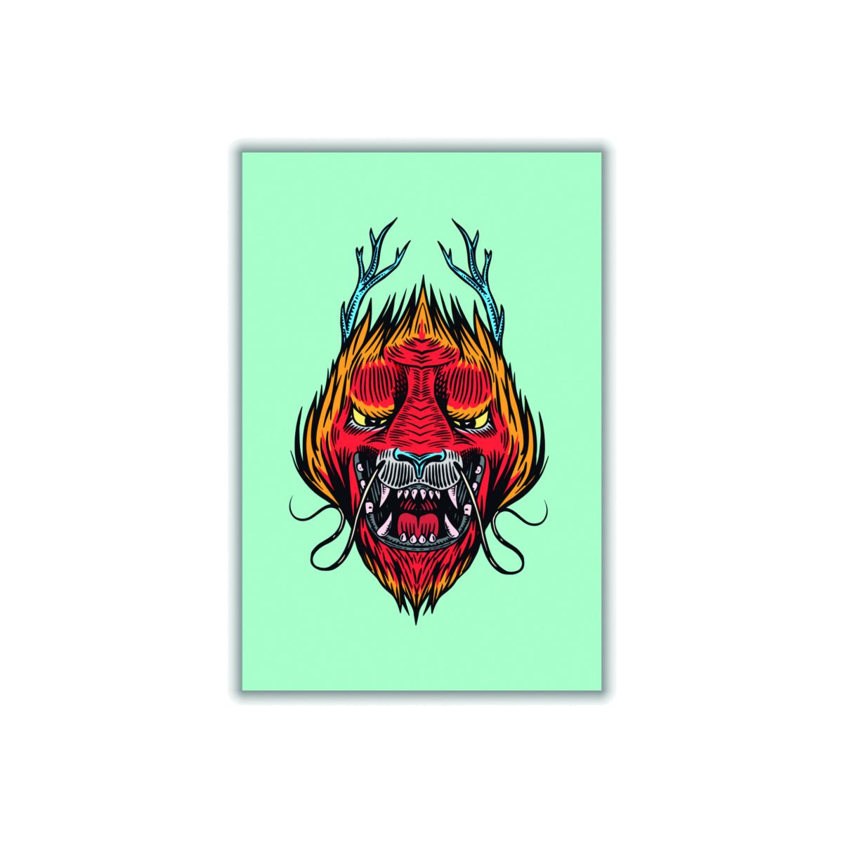 Chinese Dragon A3 297 X 420Mm Stanley Print House – image 1