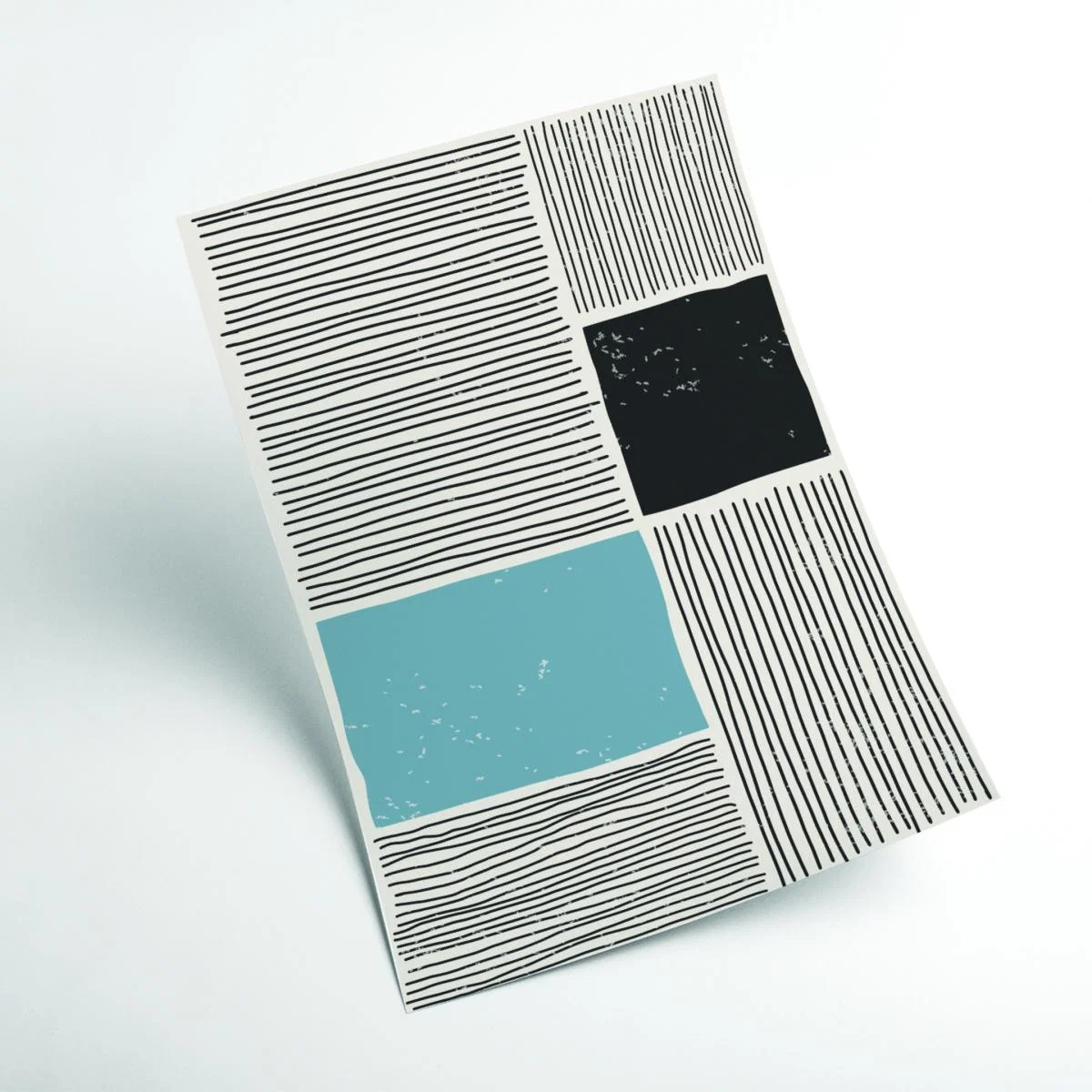 Blue Subtle Line Series #1 A3 297 X 420Mm Stanley Print House – image 2