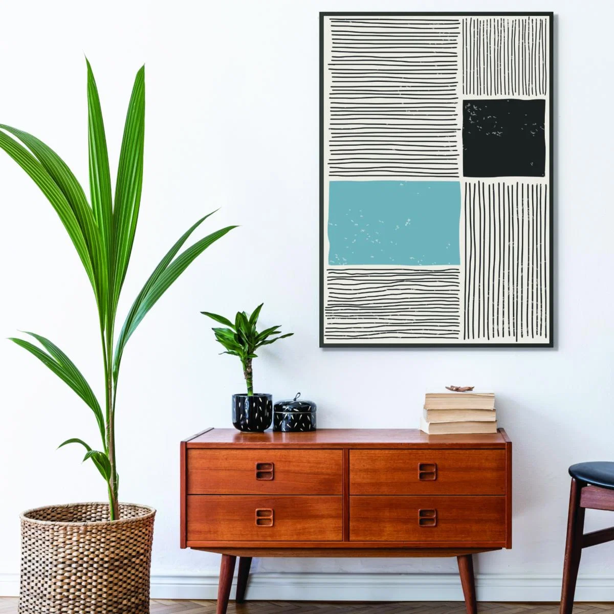 Blue Subtle Line Series #1 A3 297 X 420Mm Stanley Print House – image 3