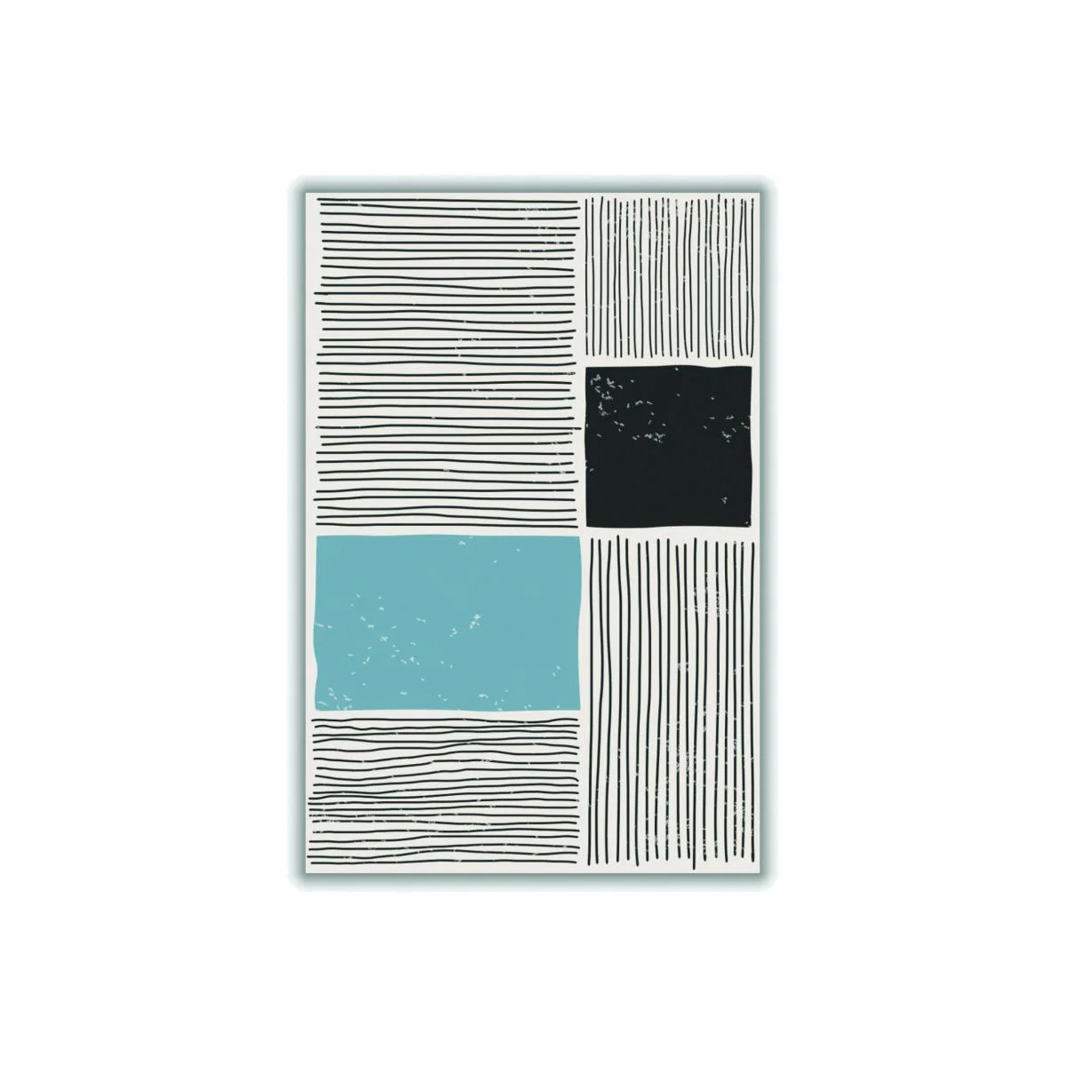 Blue Subtle Line Series #1 A3 297 X 420Mm Stanley Print House – image 1