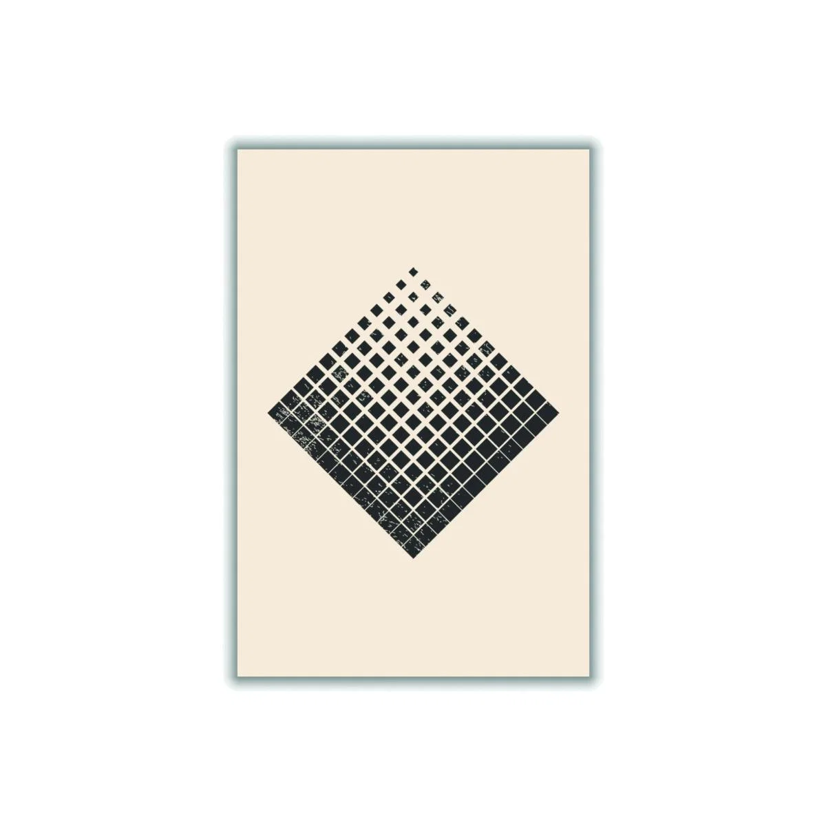 Black Minimal Halftone Shapes #3 A3 297 X 420Mm Stanley Print House – image 1