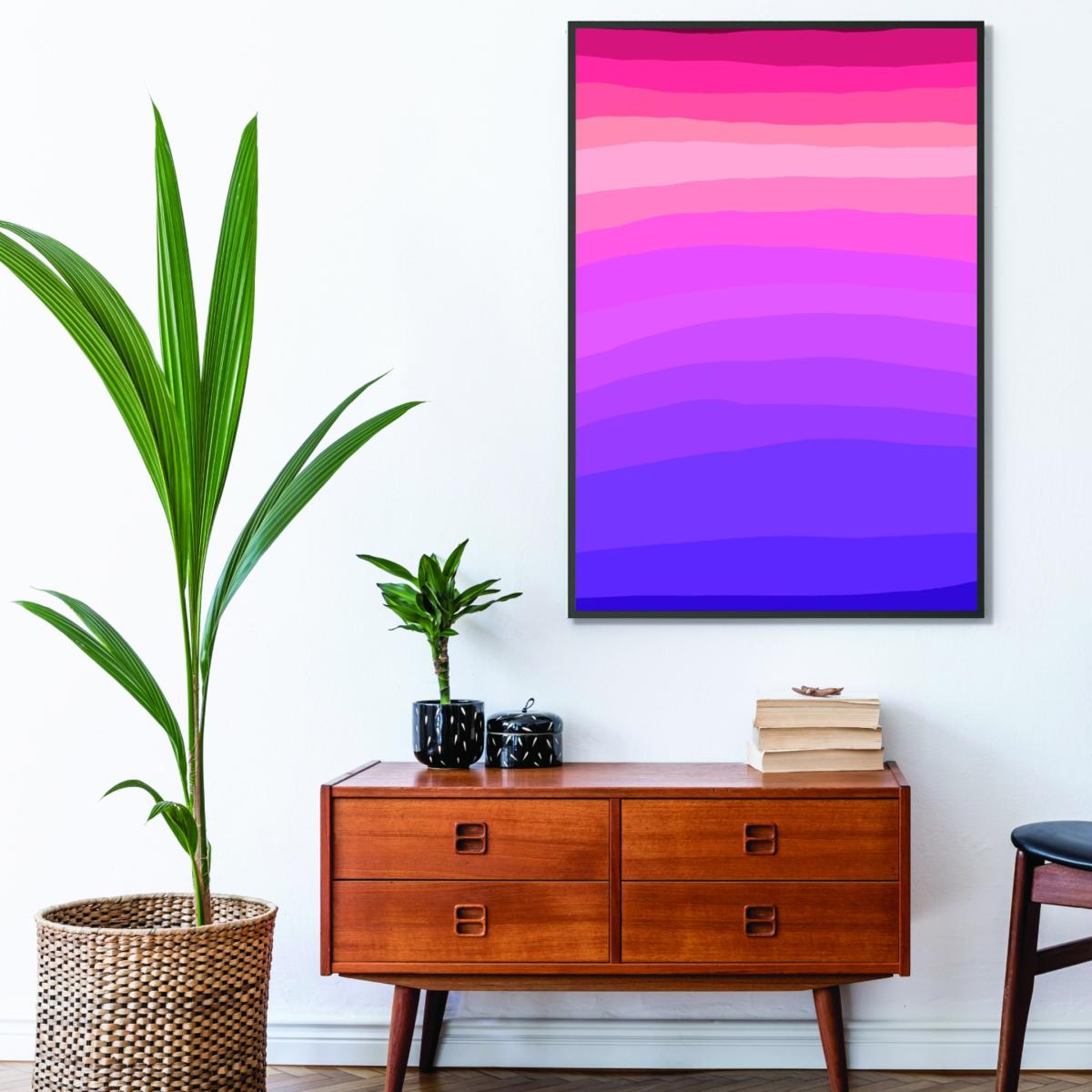 Pink / Purple Gradient Vibes Series #2 A4 210 X 297Mm Stanley Print House – image 3
