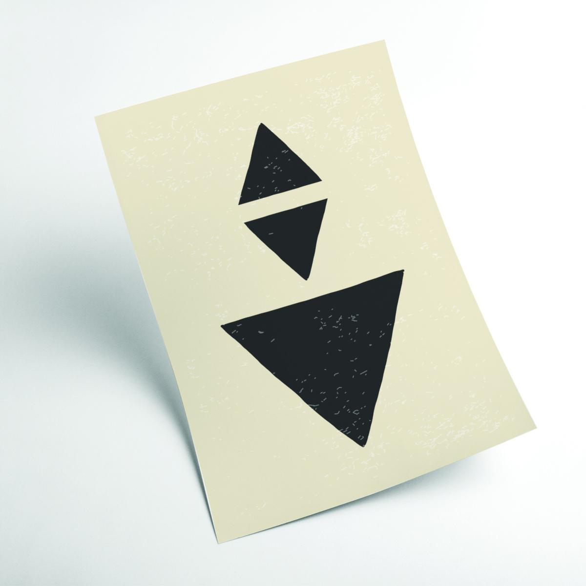 Black Abstract Triangles #3 Medium Stanley Print House – image 2