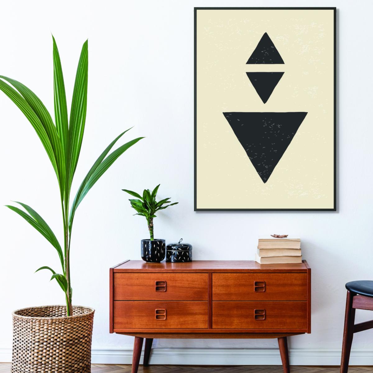 Black Abstract Triangles #3 Medium Stanley Print House – image 3