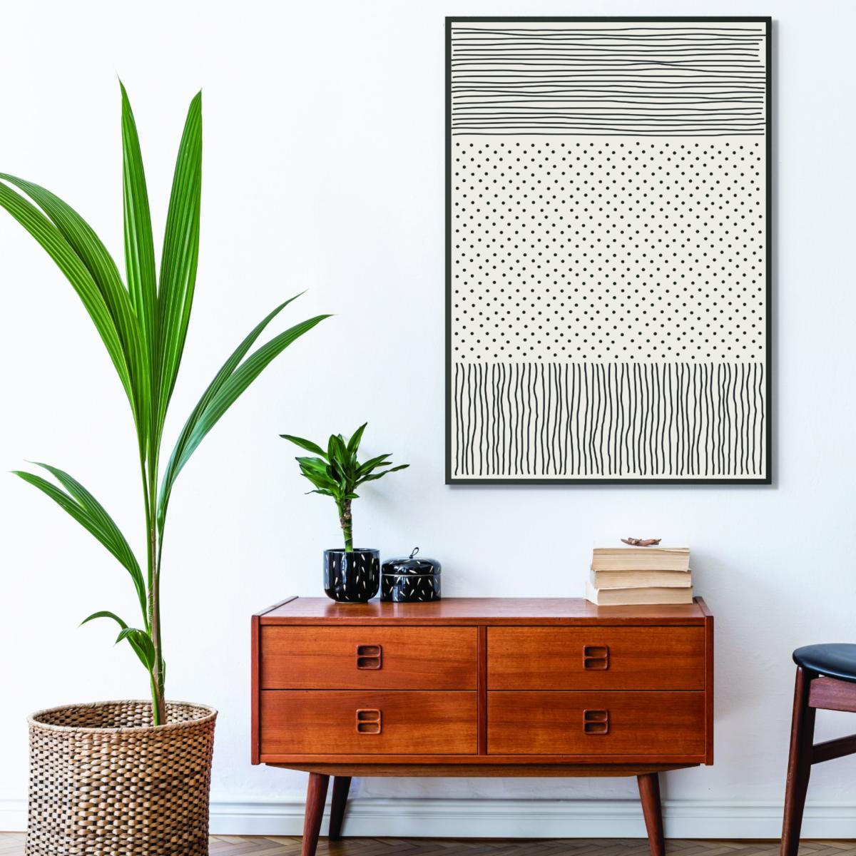Black Minimal Line Vibes 2 A3 297 X 420Mm Stanley Print House – image 3