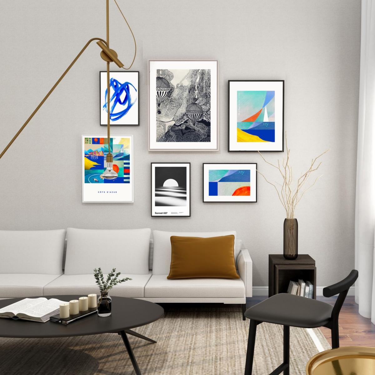 Cote D'azur Sailing Art Print: French Riviera Collection B Awol – image 6